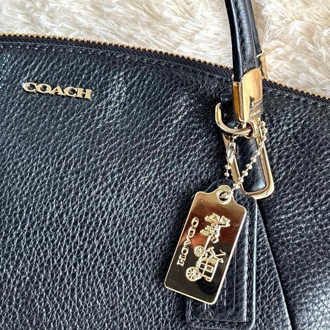 あゆみん様専用美品 コーチ ハンドバッグ ショルダー 2way レザー シボ