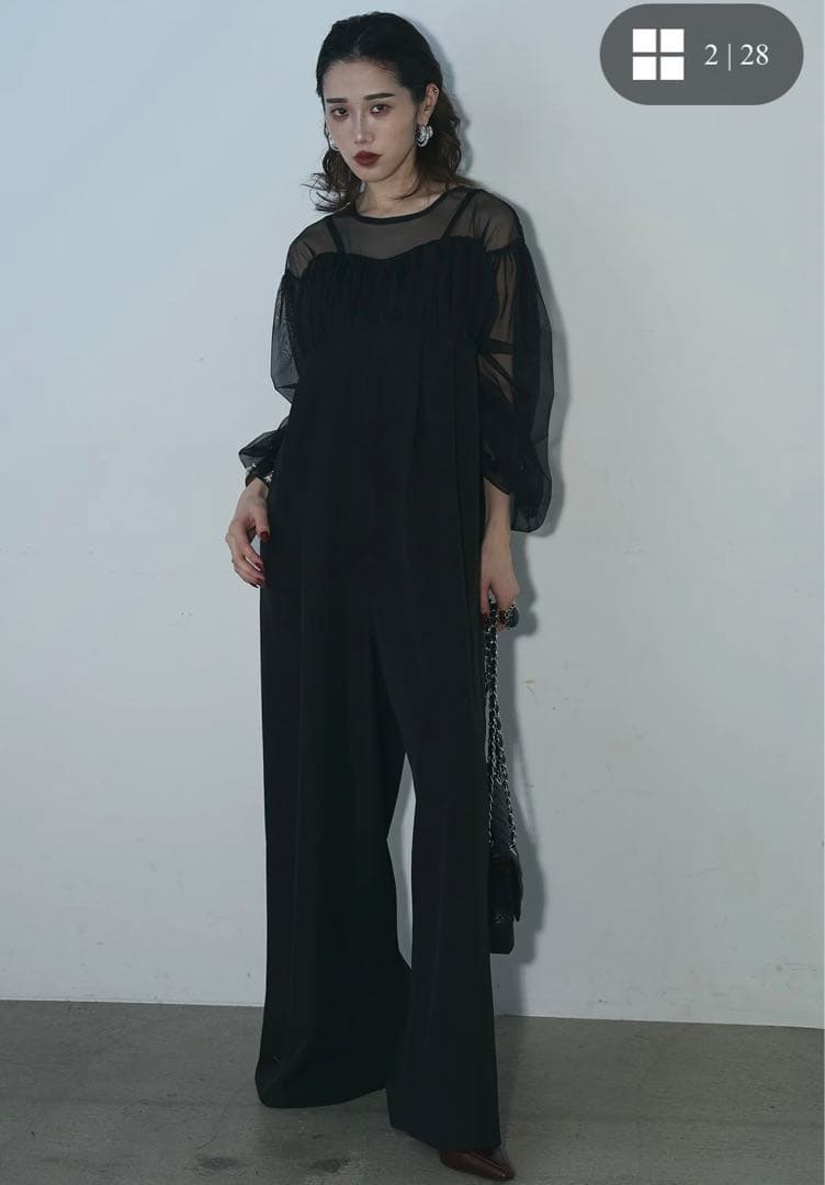 ANDREA&CO チュールドッキングロンパース　セットアップ