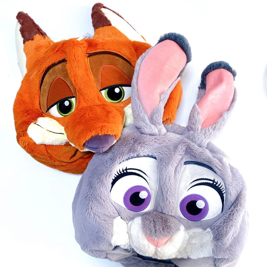 ズートピア ファンキャップ セット ニック ジュディ 被り物 ディズニー