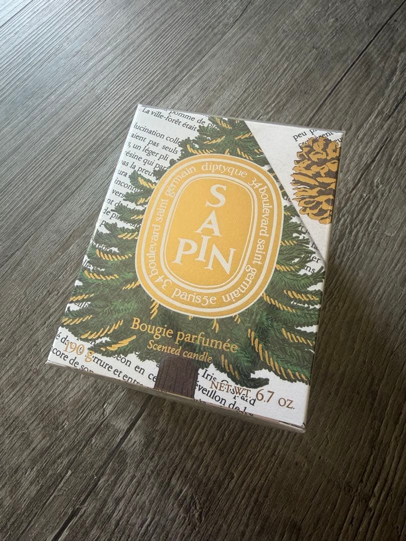 ディプティック サパン　2025ホリデー限定 キャンドル 190g 新品未開封 ディプティックからはゴールドがきらめく限定品が続々！ 冬の香り