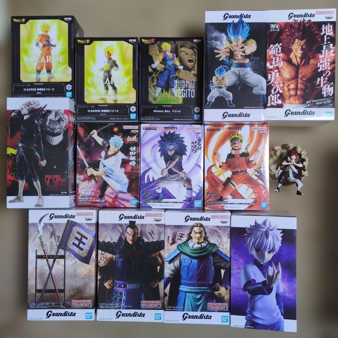 最新プライズフィギュア まとめ売り レゼ ナルト サスケ キルア 範馬勇次郎