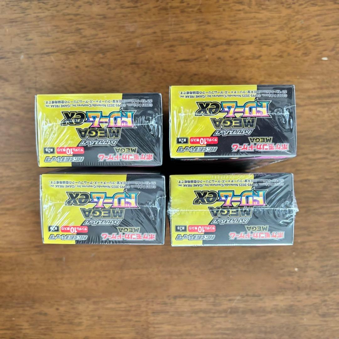 新品未開封シュリンク付 ポケモンカードゲーム MEGA ドリームex 4BOX