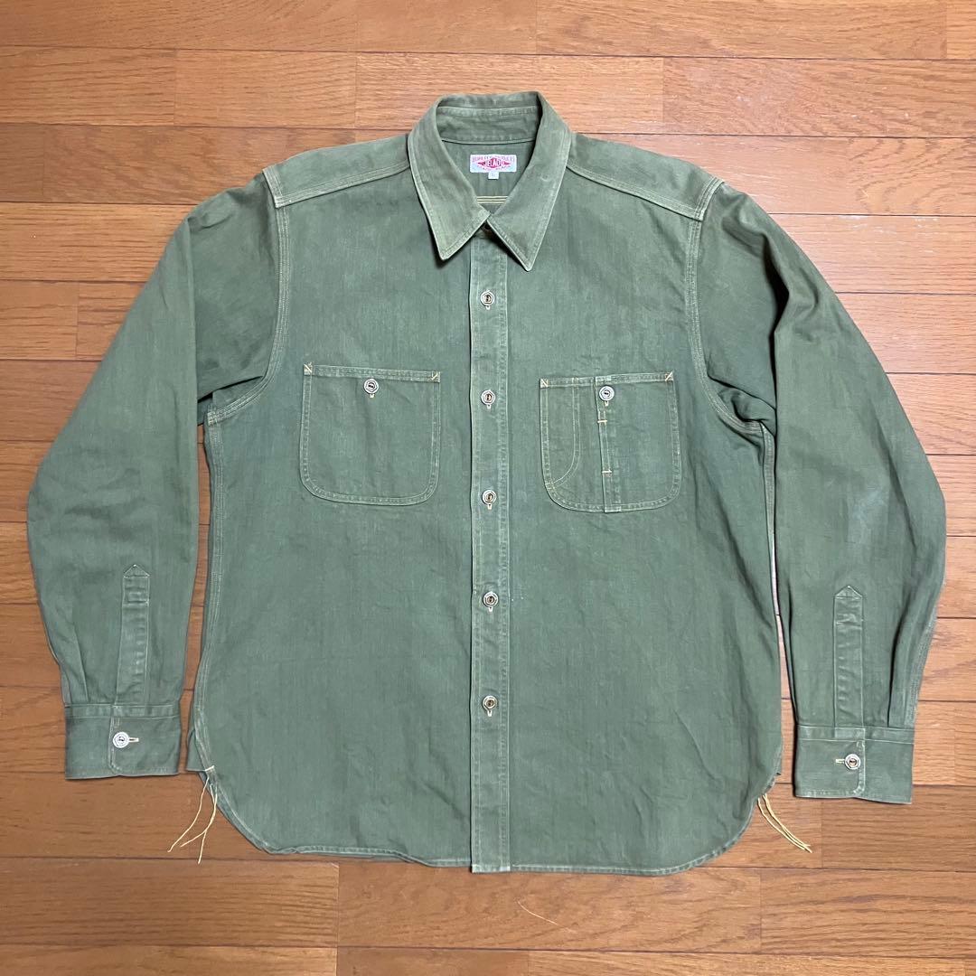 JELADO ジェラード／レイルロードシャツ/ヘリンボーンシャツ