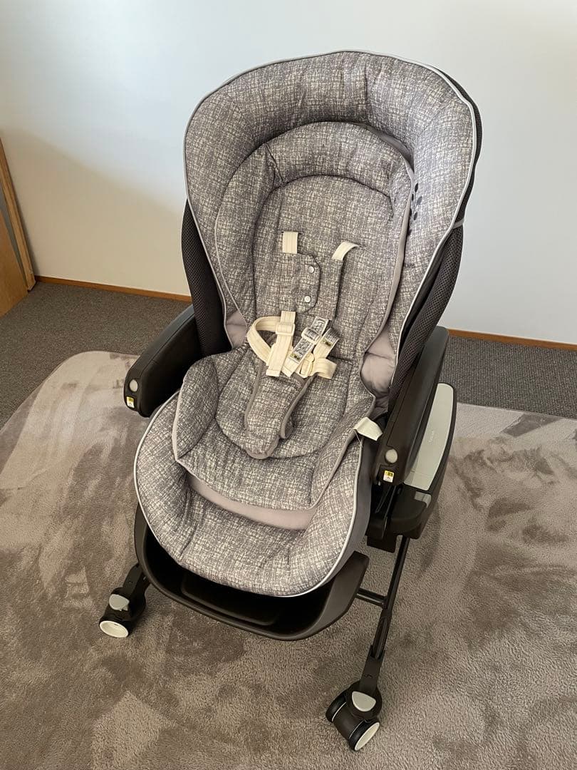 Aprica ユラリズム　オートライト ハイローチェア　メランジグレー