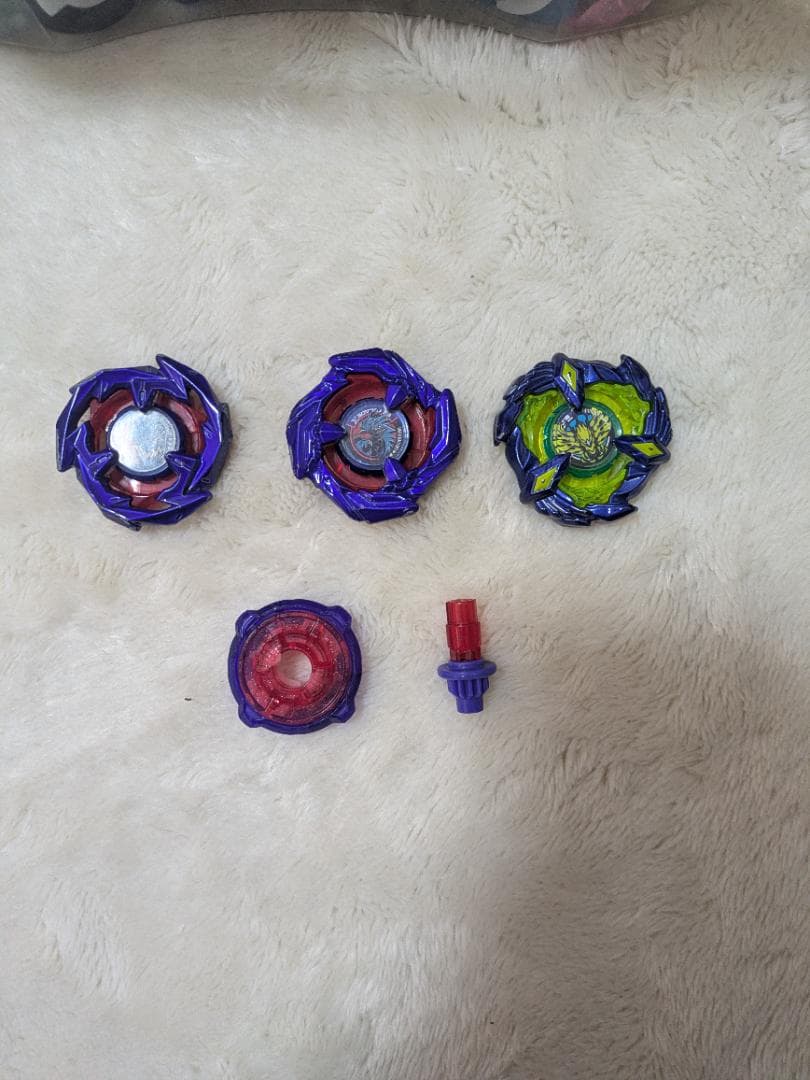 ベイブレード セット 紫 赤 緑