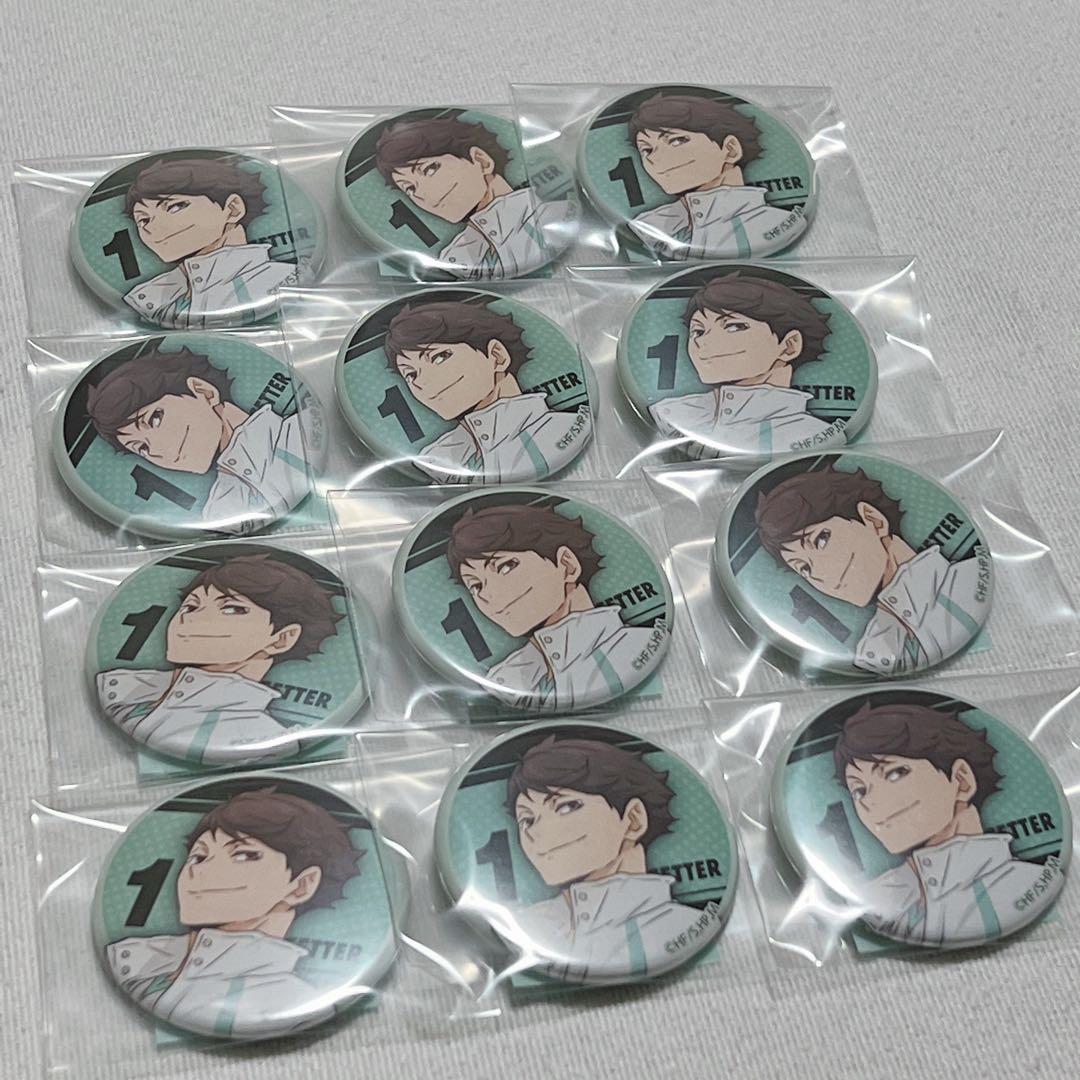 ハイキュー　ナンジャタウン　44mm 缶バッジ　及川 ハイキュー!! スクエア缶バッジセット（制作現場風） 及川・岩泉 – IG