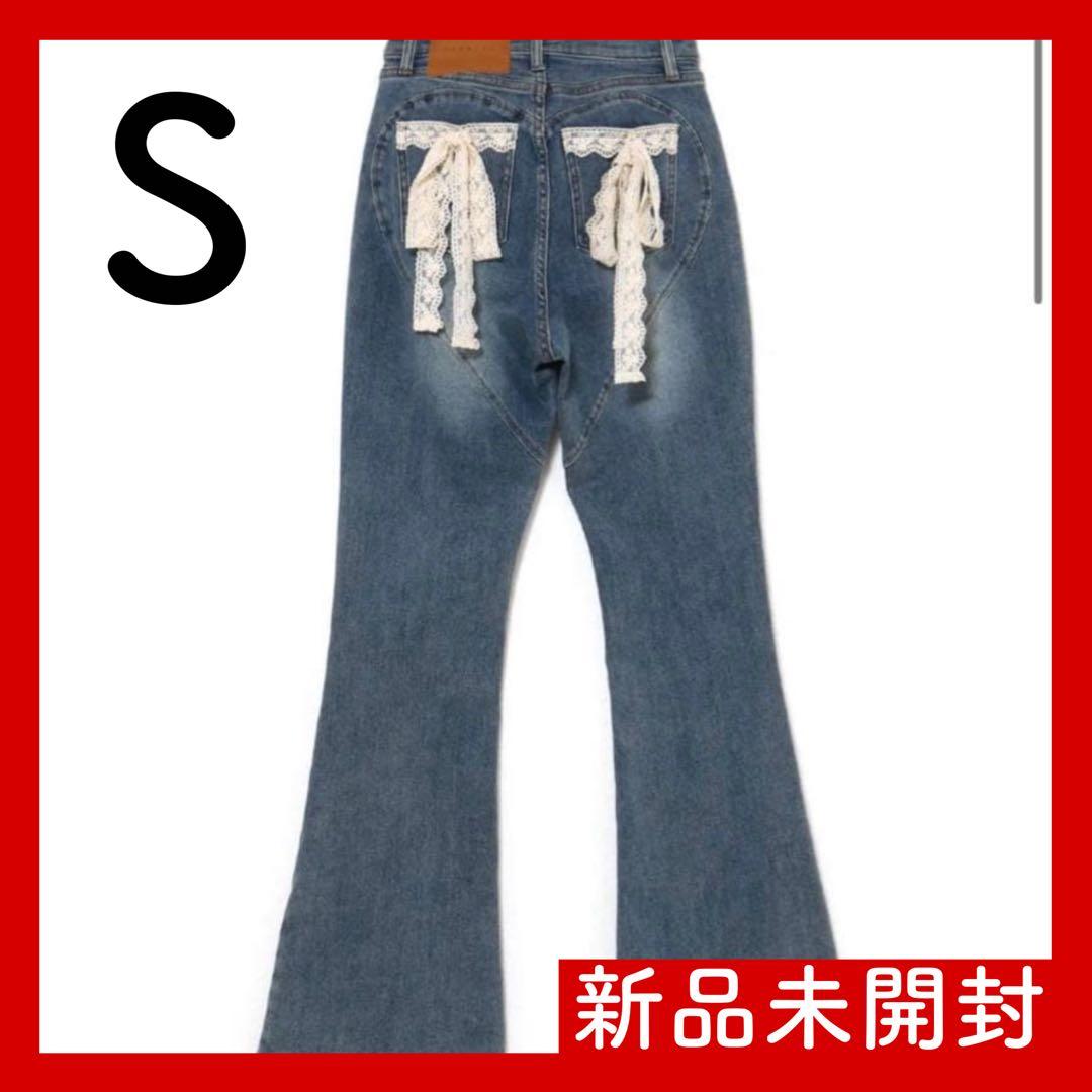 新品未開封 andmary Lacey ribbon heart hip