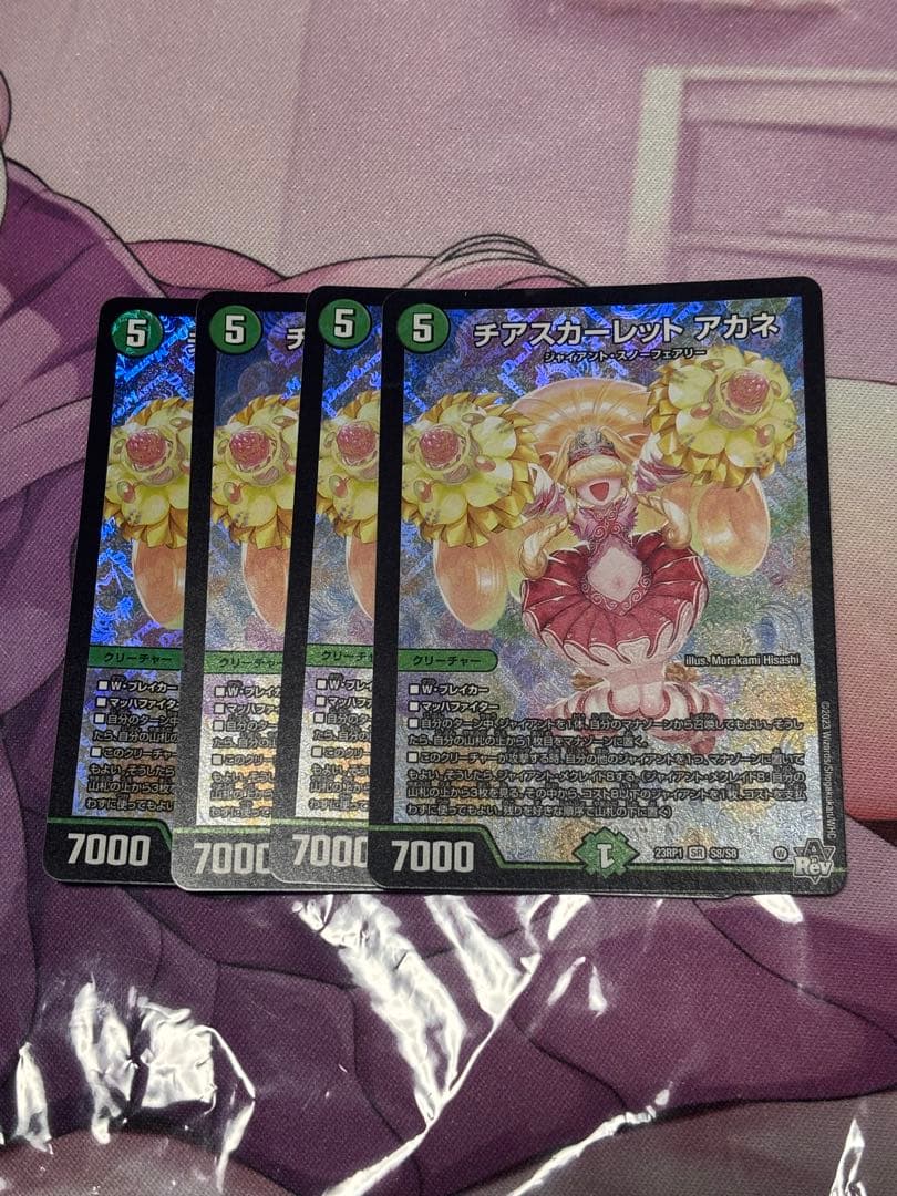 チアスカーレットアカネ　4枚