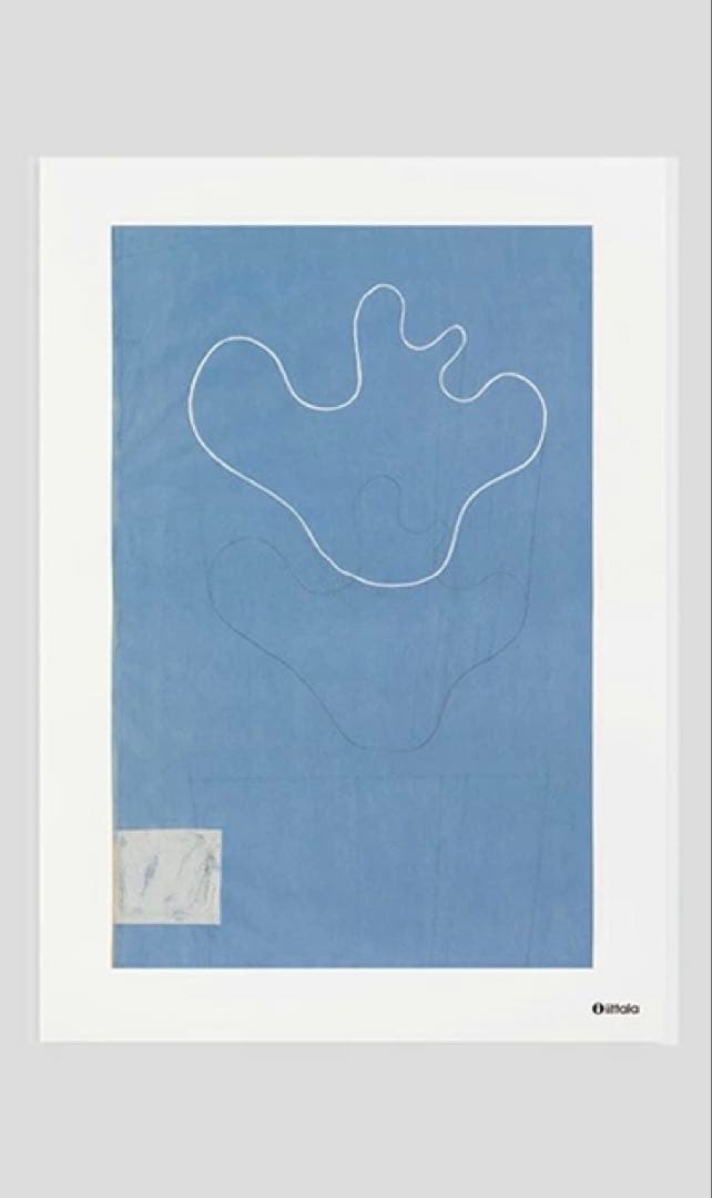 イッタラ／ アートポスター　50/70cm 新品未使用　ブルー