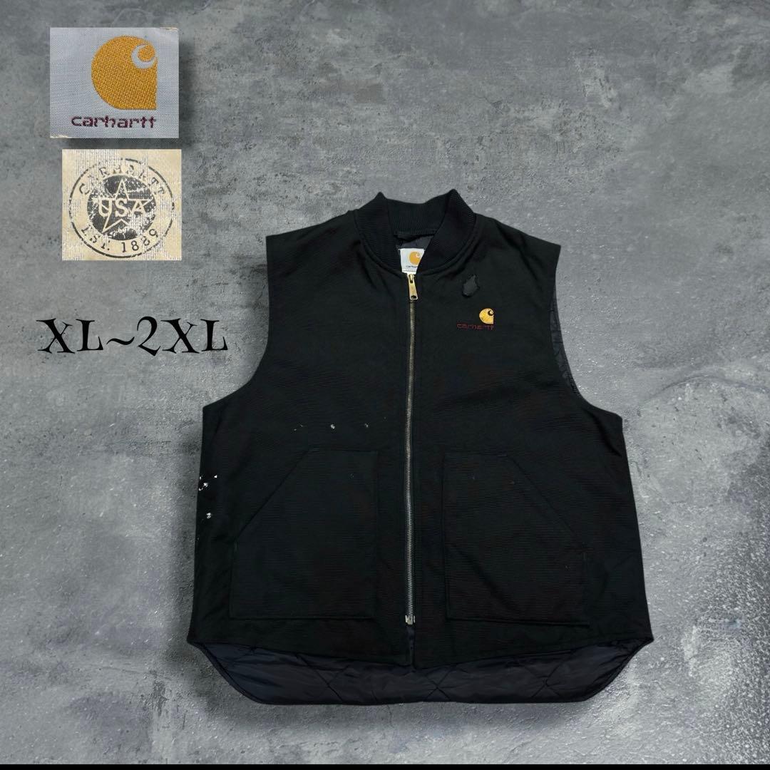 【至極の逸品】Carhartt USA製 90s ダックベスト 星タグ ブラック