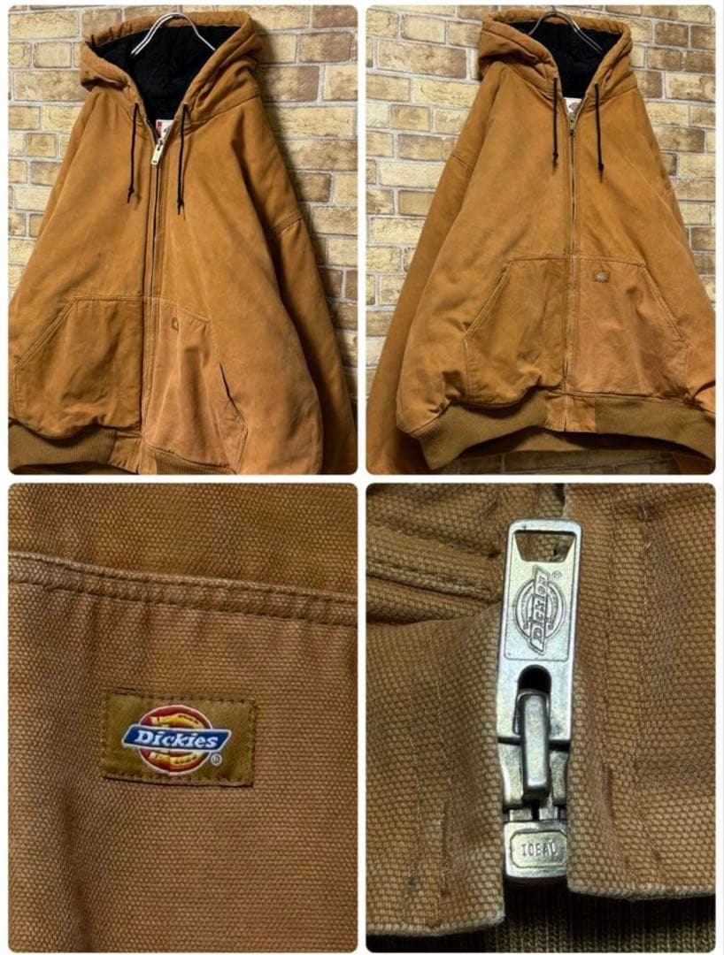 ディッキーズ ダック地 アクティブジャケット 中綿 ビッグシルエット