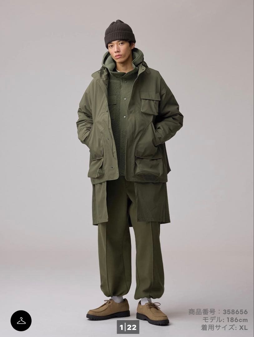 GU ENGINEERED GARMENTSGU パデッドシェルパーカー XL - メルカリ