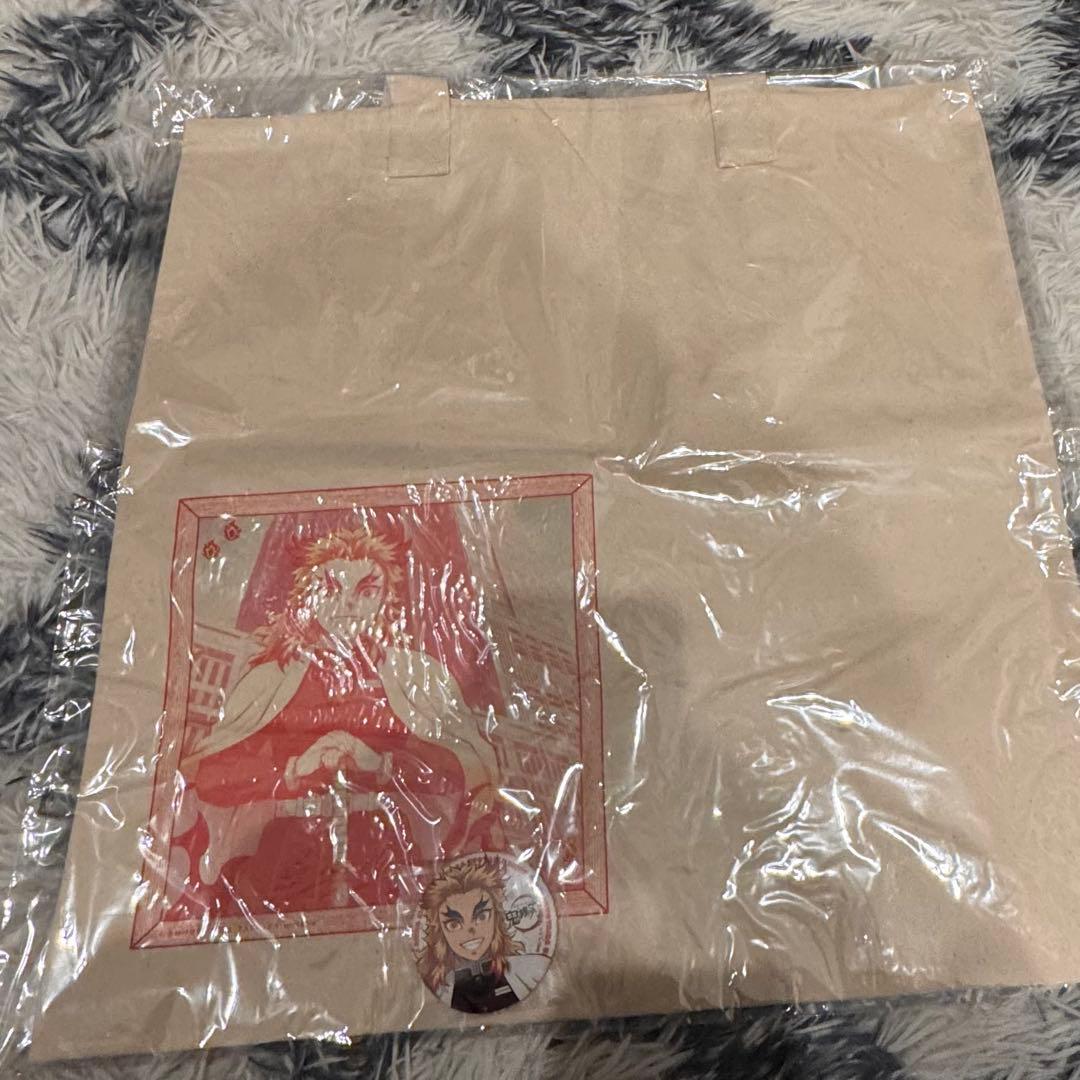 鬼滅の刃 煉獄杏寿郎 新店舗開店記念 缶バッジ付きトートバッグ HIROMA