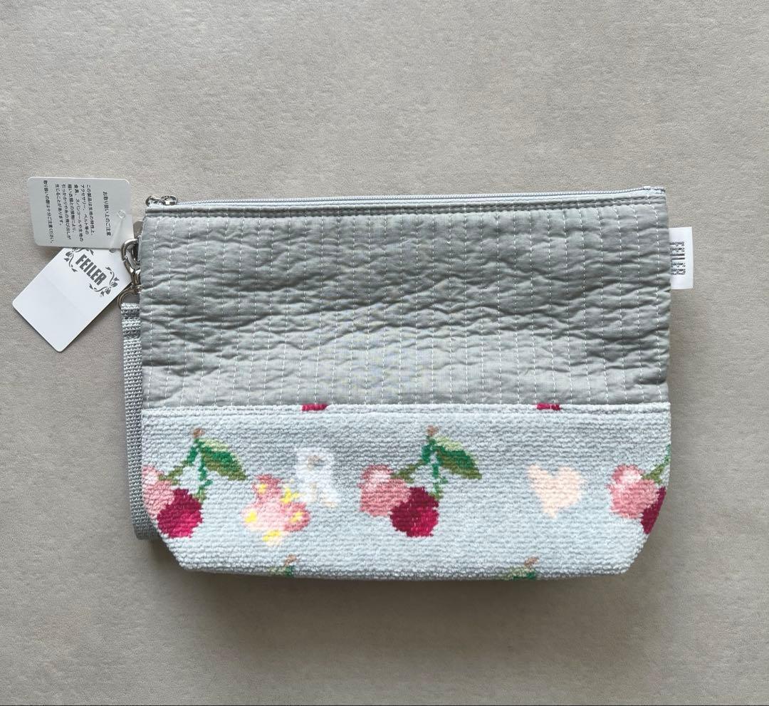 タグ付未使用【FEILER】フェイラー キープスマイリングチェリー ポーチ