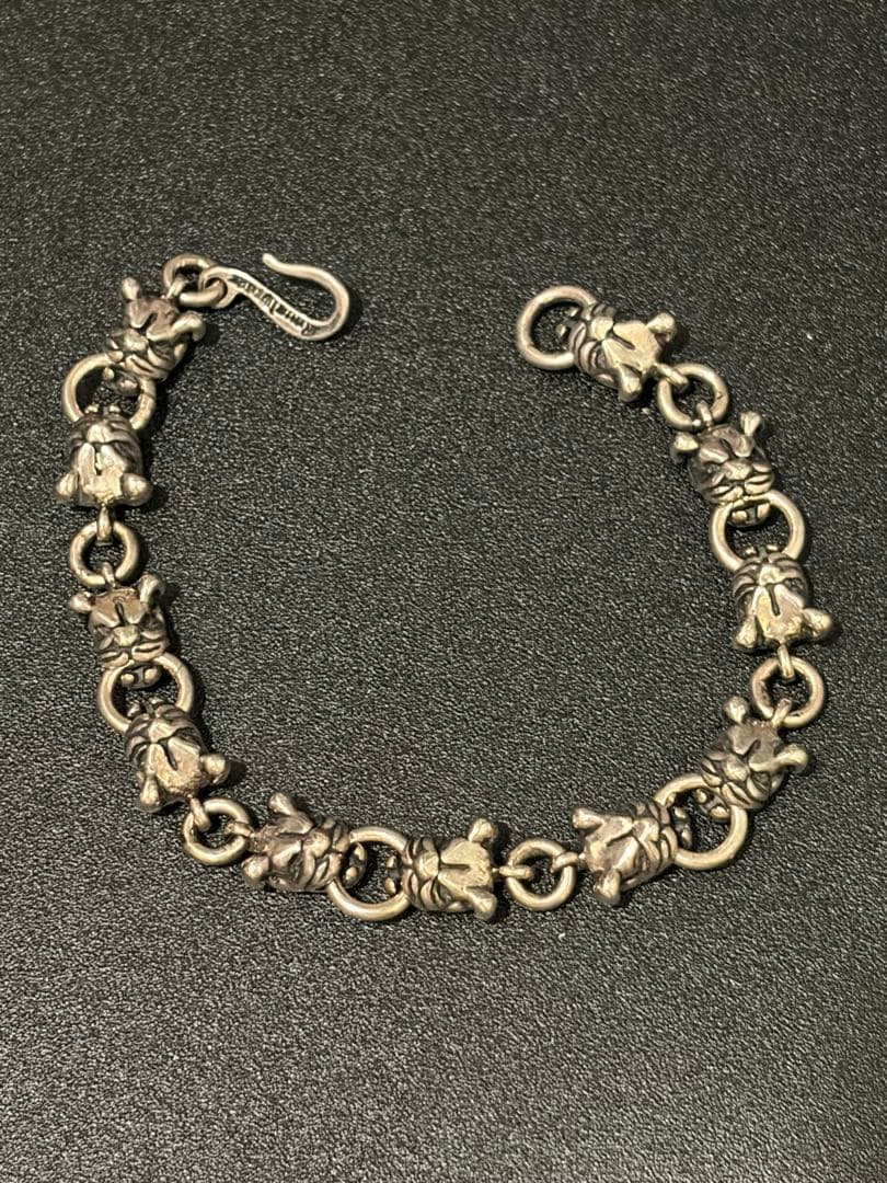 チ*け様 ロイヤルオーダー ミニピットブル ブレスレット SV925 シルバー