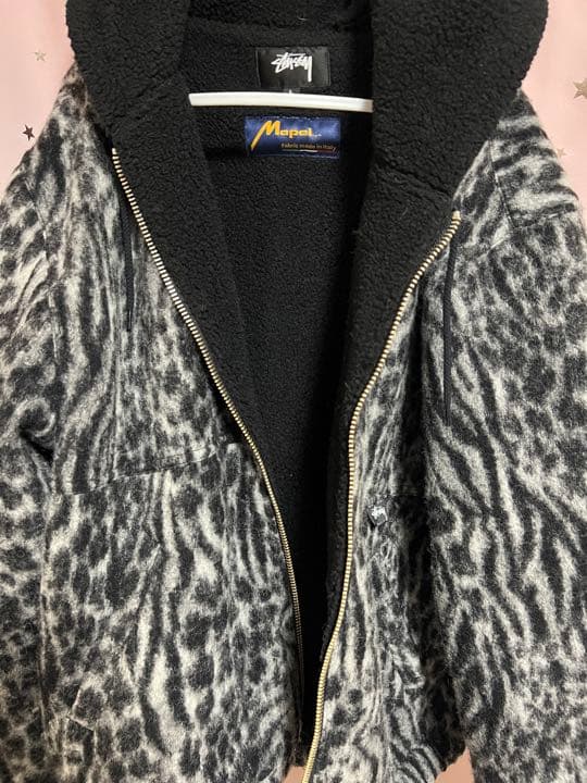 即完売】Stussy レオパード フリース ジャケット - メルカリ