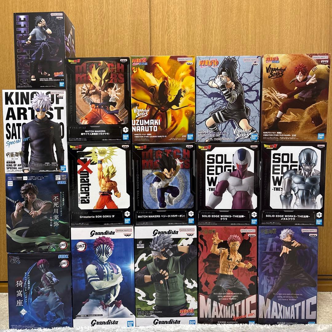 ドラゴンボール 呪術廻戦 鬼滅の刃 プライズ フィギュア NARUTO 16点