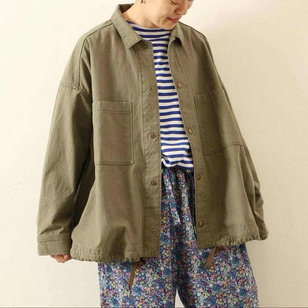 バックサテンミリタリーブルゾン