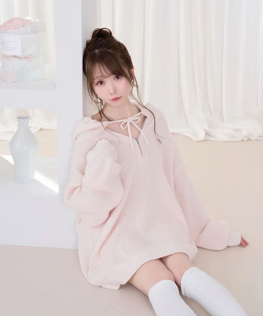 Over sized half zip hoodie - メルカリ