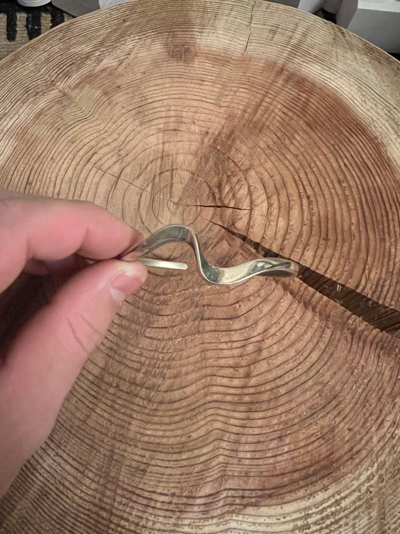 波状デザイン silver925 バングル バングル シルバー925 メンズ フェザー ターコイズ ブレスレット : 革