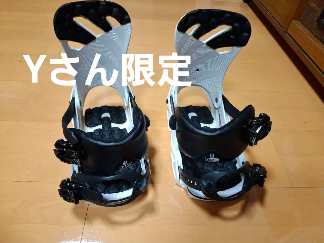 【Yさん限定】Salomon スノーボード ビンディング ホワイト/ブラック