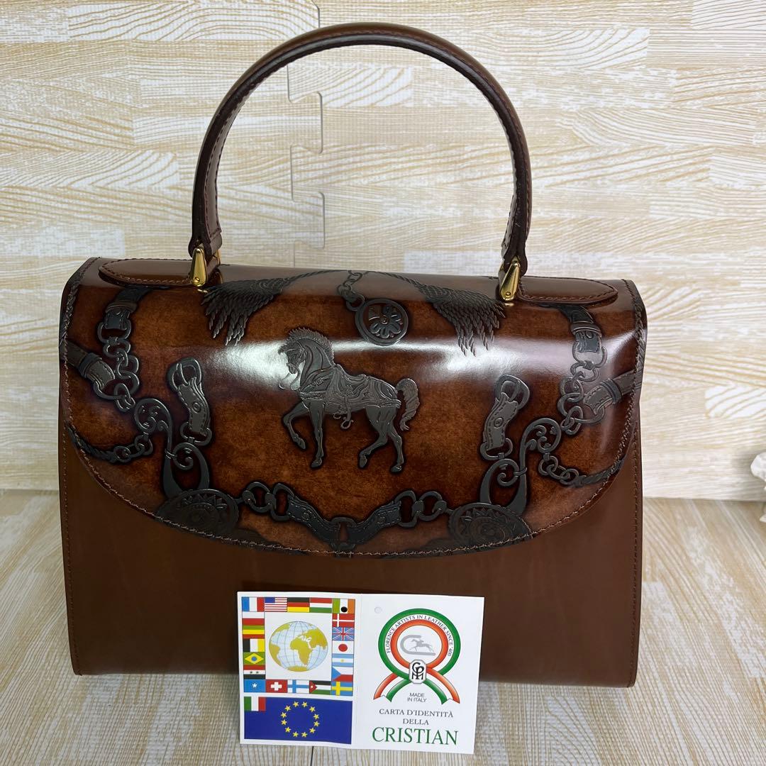 美品】CRISTIAN FLORENCE バッグ 齋藤飛鳥 馬柄 ヴィンテージ - メルカリ
