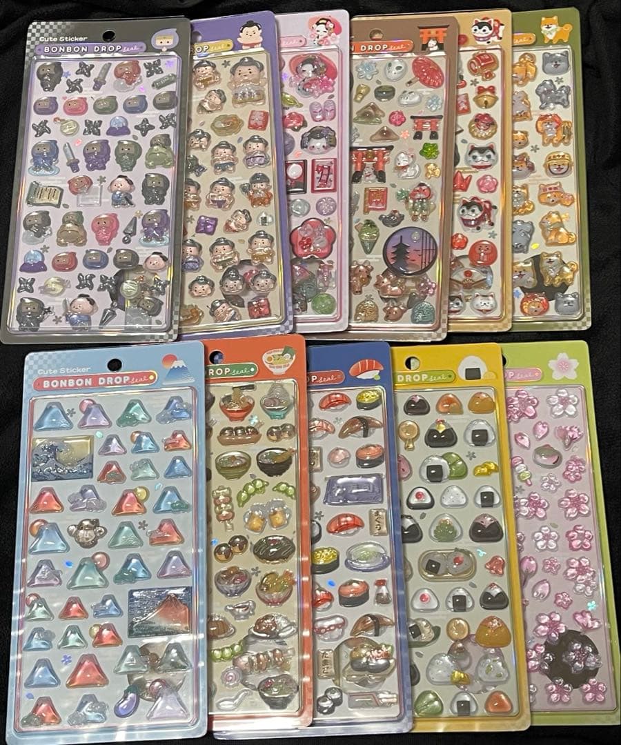 【正規品】ボンボンドロップシール 和柄 11種