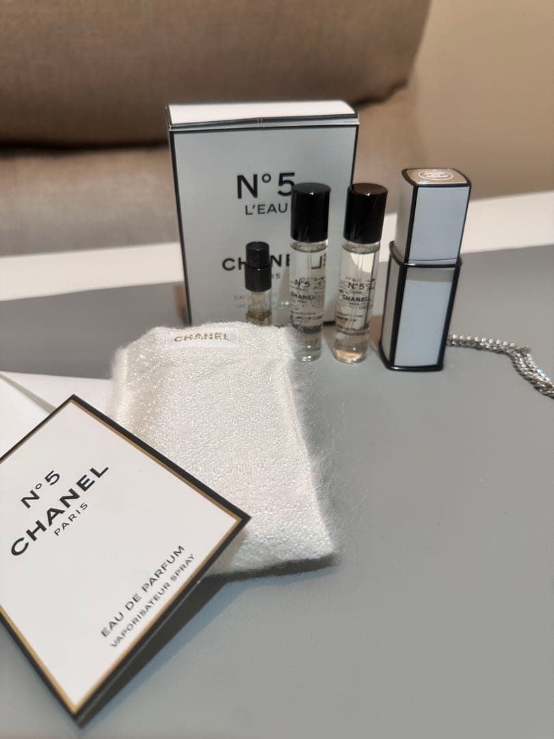 シャネル No.5ローオードゥトワレット パーススプレイ チャームチェーン付き