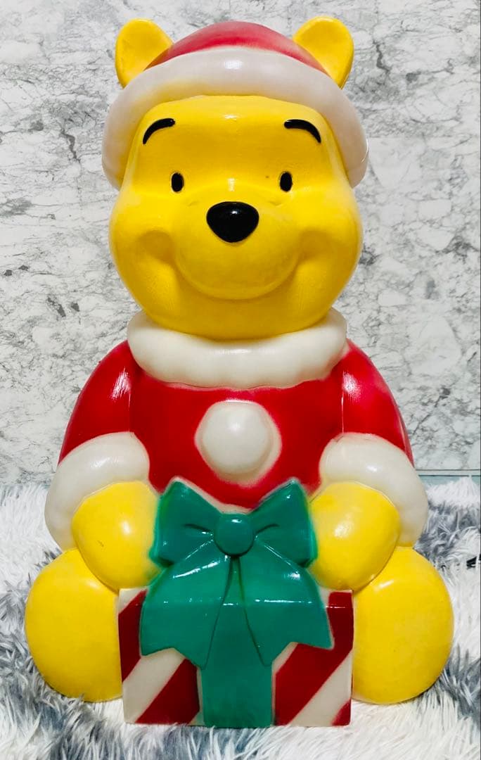 ✨ 希少！　屋外可！ プーさん サンタ イルミネーション ２点セット ✨