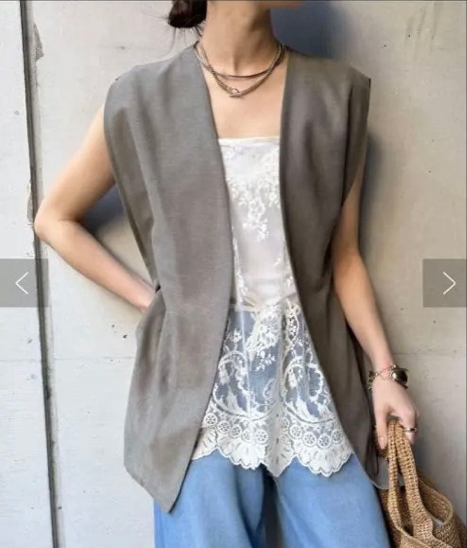 DOU DOU スカラレースキャミ