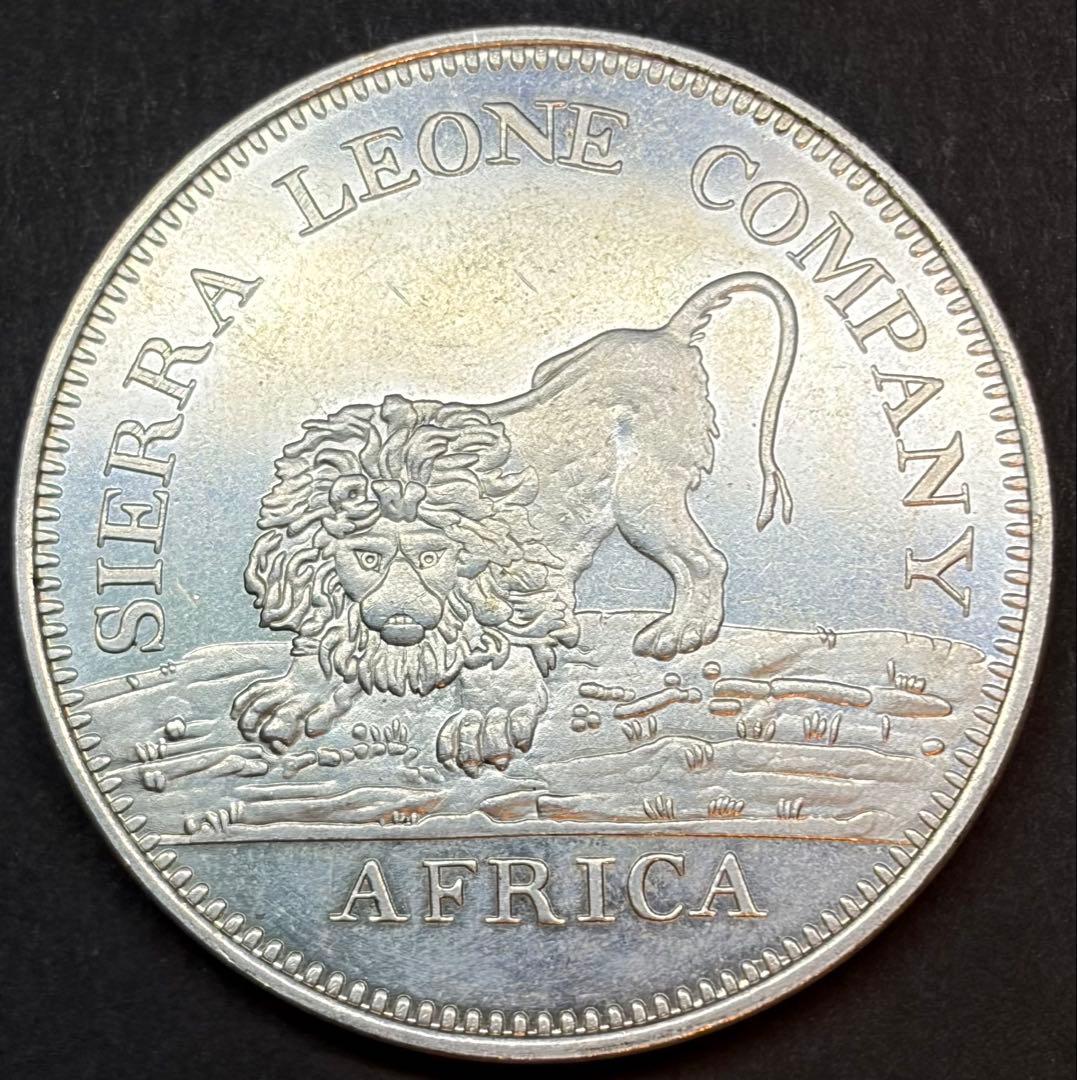 純銀級 シエラレオネ ライオン銀メダル 約25g 高級デザイン
