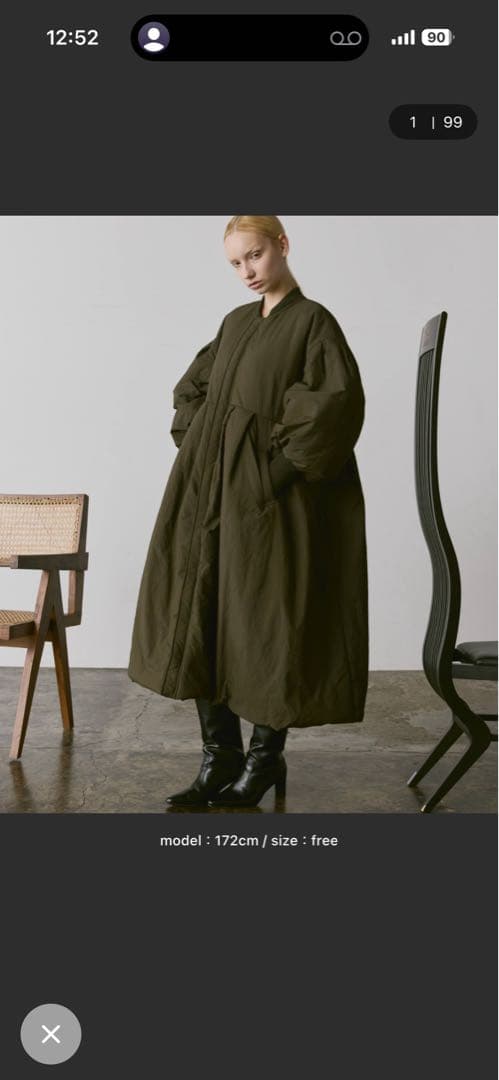 Libra Cue MA-1モンスターコート　オリーブ