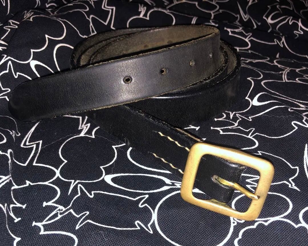 TENDERLOIN 最初期ナローベルト　 黒 真鍮バックル