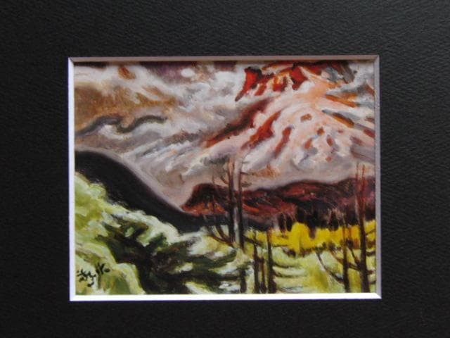 小山敬三、浅間山、希少画集画、新品高級額・額装付、状態良好 - メルカリ