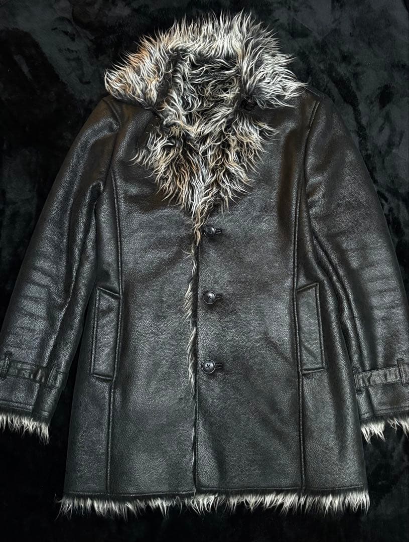 semantic design ファーレザーコート 平成 お兄系 archiveの通販はau