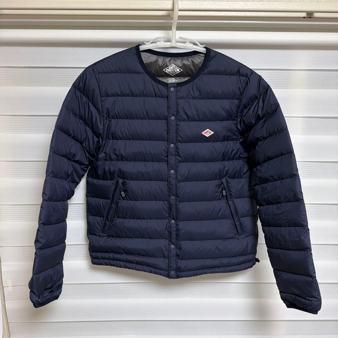 DANTON ダントン インナーダウン ダウンジャケット　ネイビーS