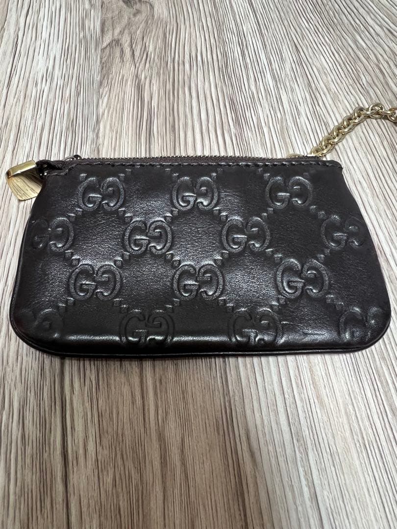 GUCCI シグネチャー フック付き ケース 財布 キーケース