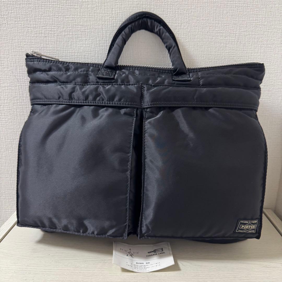 【新品同様】PORTER ポーター タンカー ブリーフケース(S) ブラック