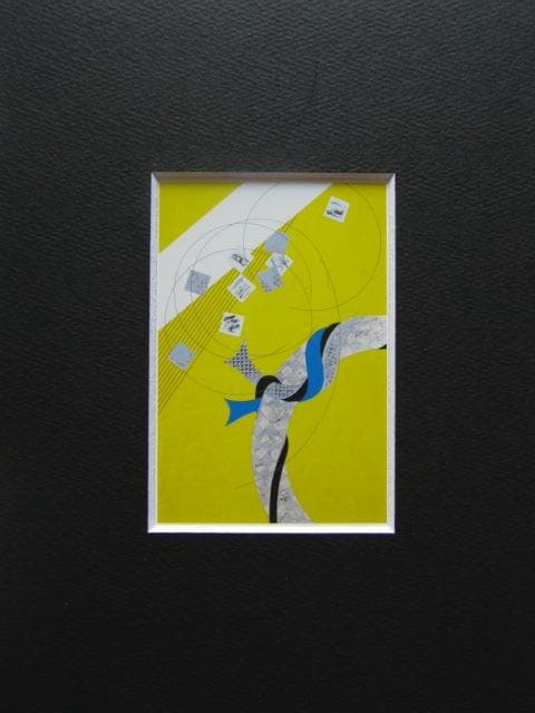 横前裕子、【源氏物語抄　朧月夜】、希少な画集画、新品高級額・額装付