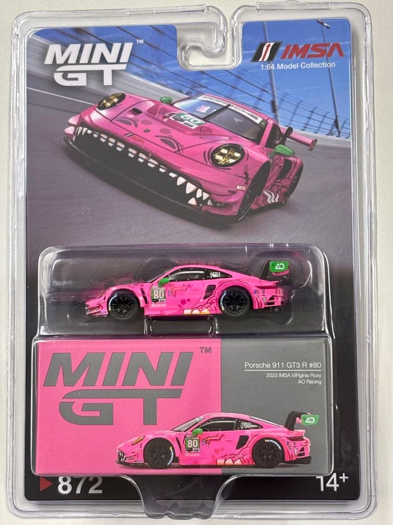 【残少】MINI GT 1/64 ポルシェ 911 GT3R #80 roxy