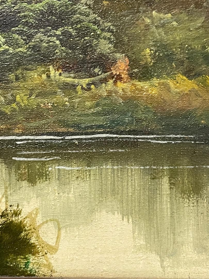 真作」トニ・ボルディニョン 風景画 油彩画 額装 サイン有り F4号