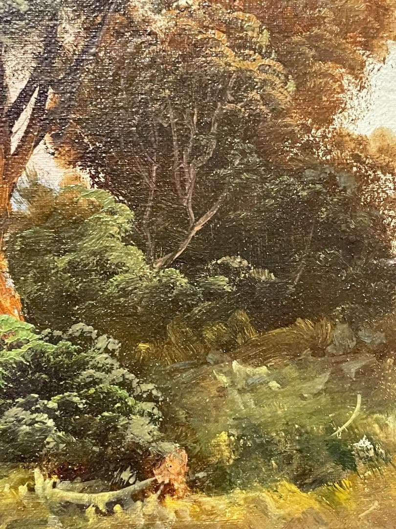 真作」トニ・ボルディニョン 風景画 油彩画 額装 サイン有り F4号