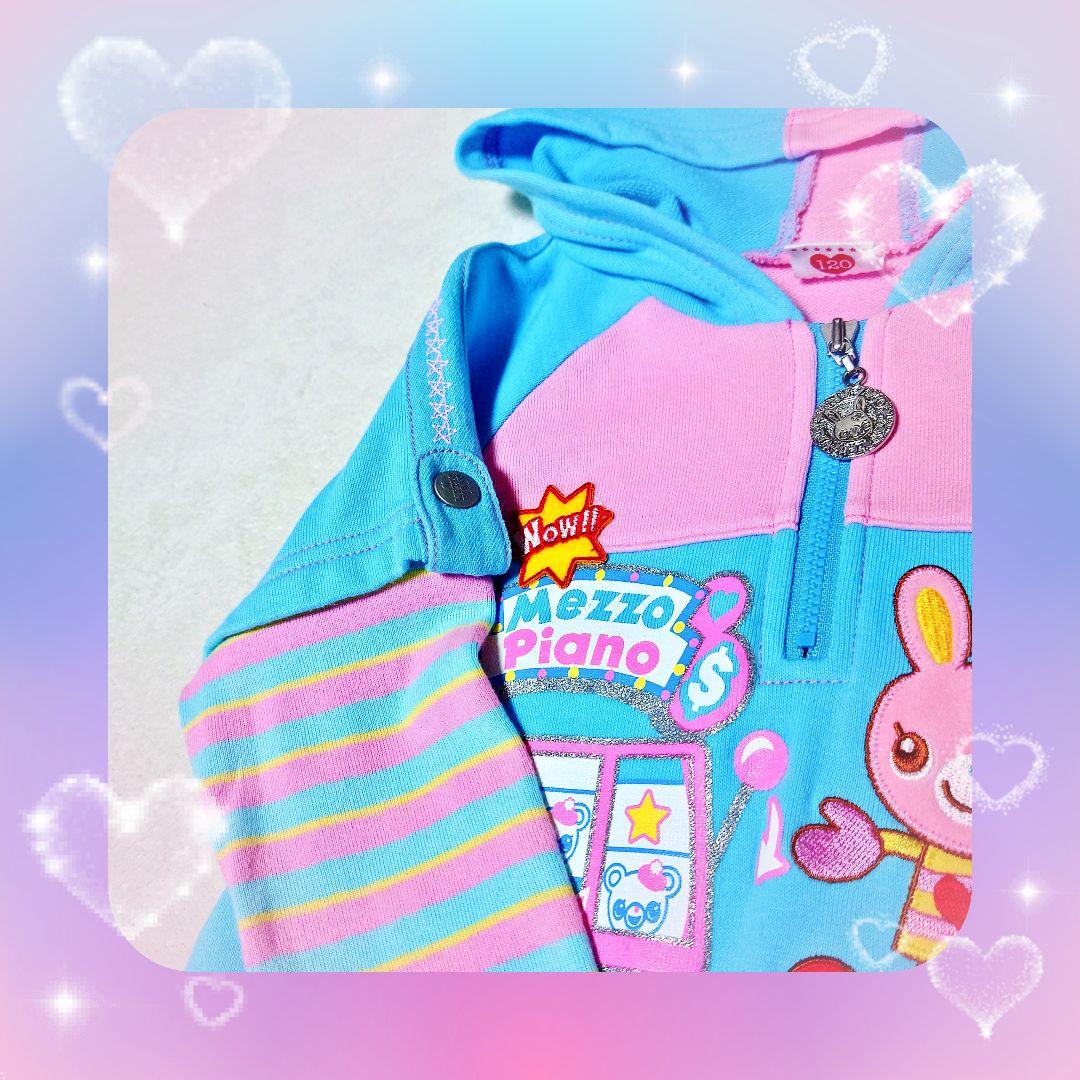 ❤メゾピアノ❤ミミポポ✨みみぽぽ✨フード付きワンピース✨平成レトロ