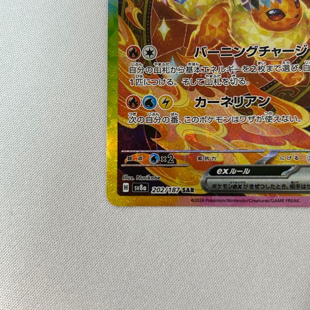 ブースターex SAR SV8a テラスタルフェスex 202/187 傷あり - メルカリ