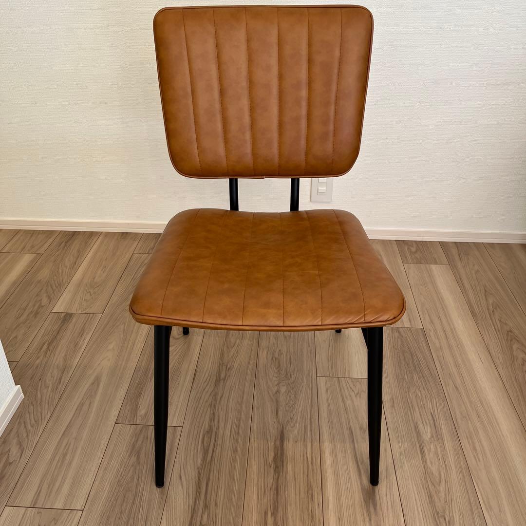 ダイニングチェア　2脚 椅子 2脚セット ダイニングチェア 食卓椅子 イス ブラウンブラウン