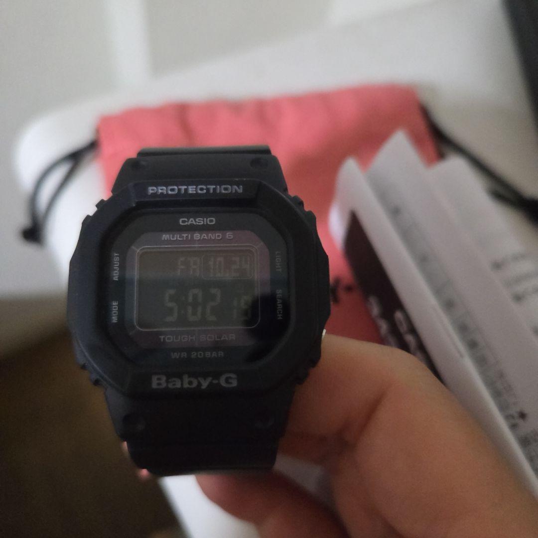 CASIO Baby-G ブラック デジタル ソーラー腕時計