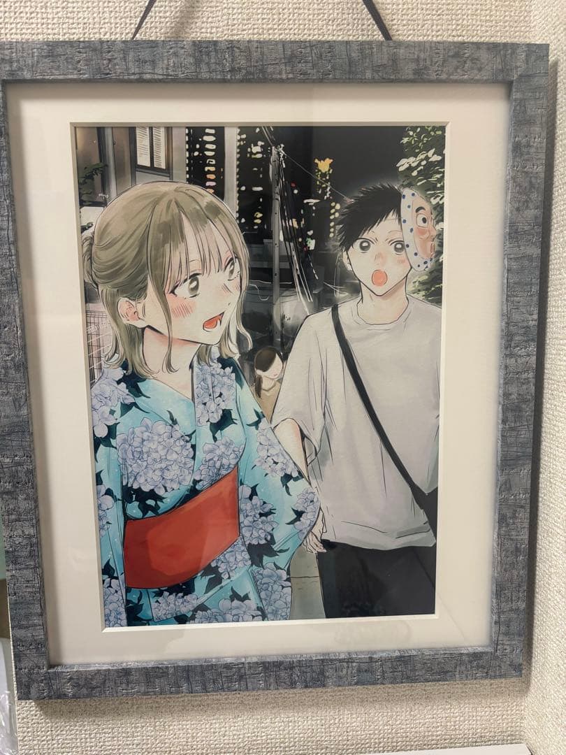 【テラタク⠀】アオのハコ 千夏と大喜の浴衣イラスト 版画