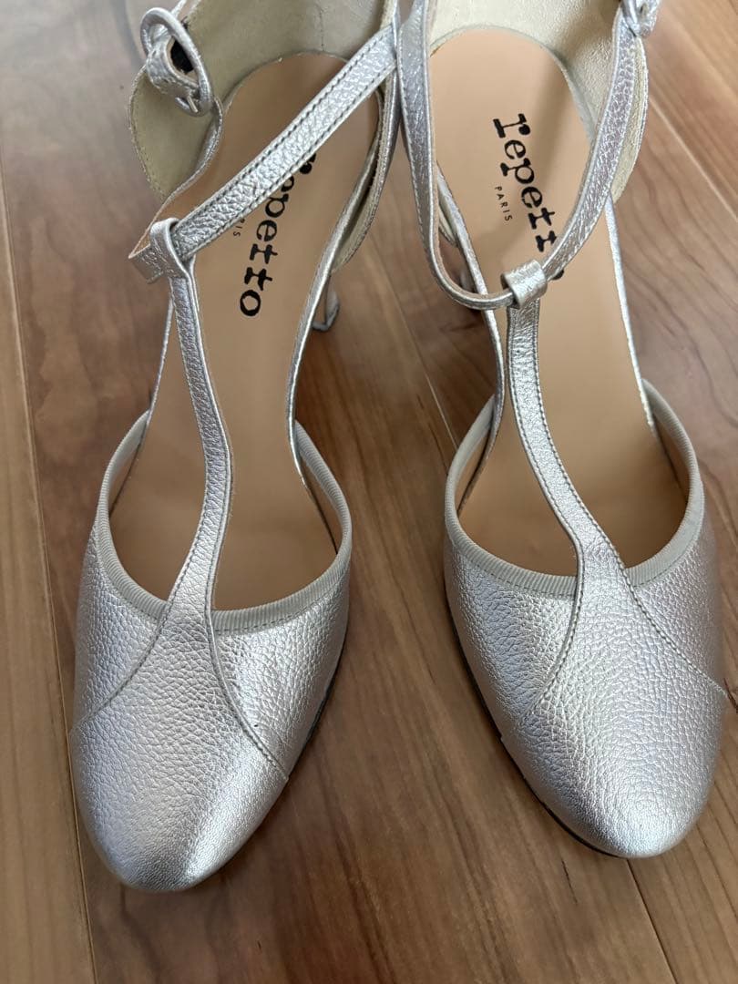 repetto シルバー ハイヒール・パンプス箱付き31500円