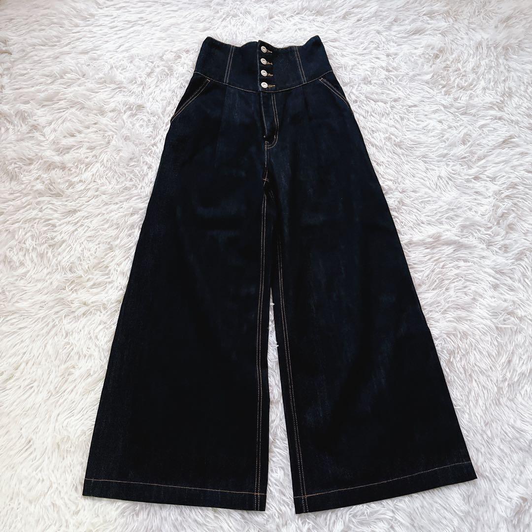 極美品✨マウジー CORSET DESIGN BAGGY デニムパンツ サイズ1