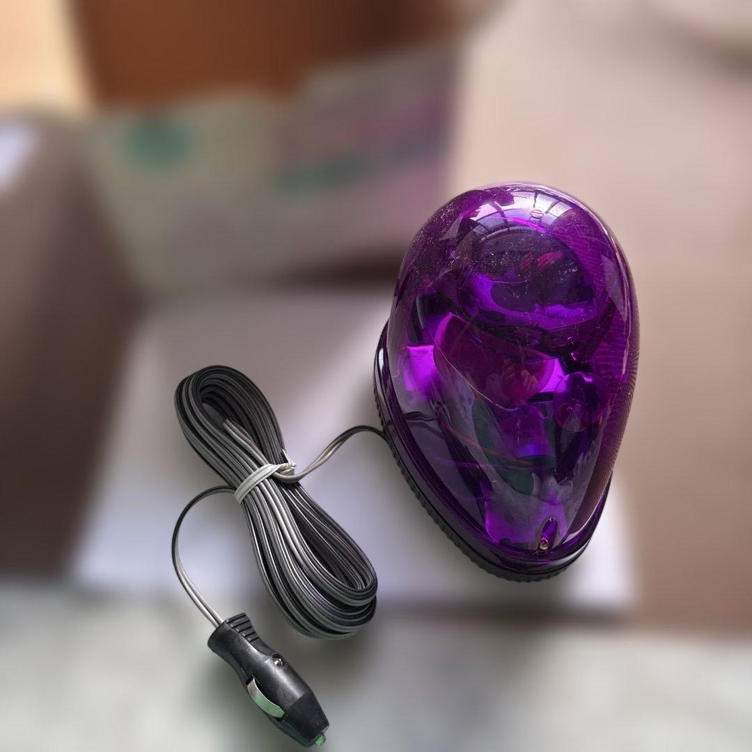 パトランプ　回転灯　停止表示灯 Amazon.co.jp: ALTEED(アルティード) パトランプ LED回転灯 紫色発光